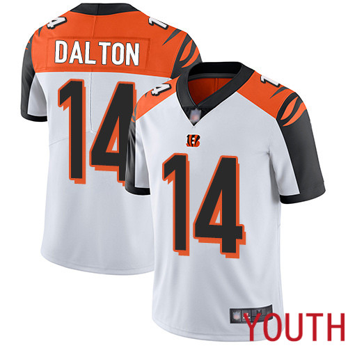 Cincinnati Bengals Limited White Youth Andy Dalton Road Jersey NFL Footballl 14 Vapor Untouchable